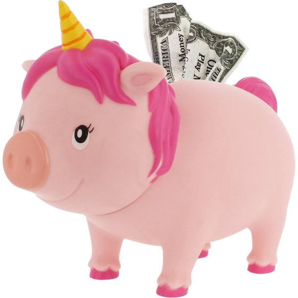 Maialino unicorno rosa