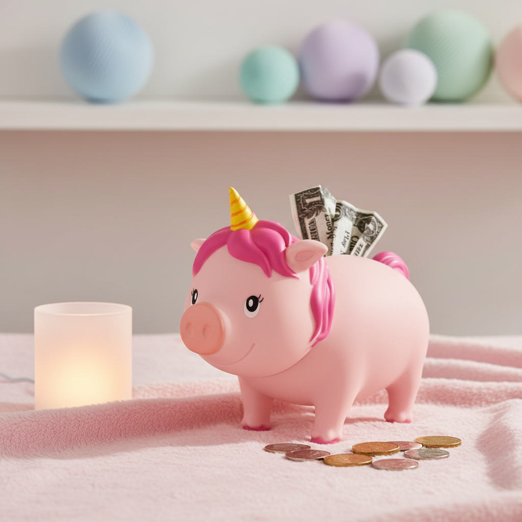 Cochon Licorne Rose