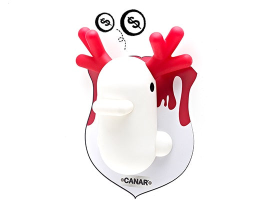 Paredes de pato branco e vermelho