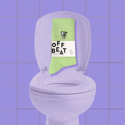 Chaussettes Brodées Toilettes « Flush Me »