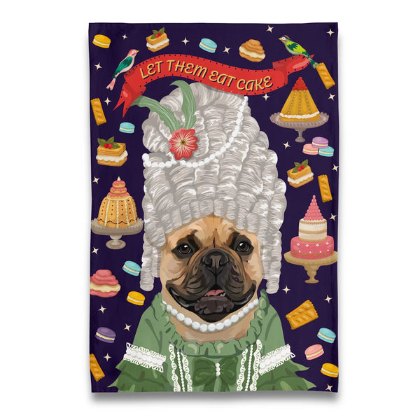 Strofinaccio Frenchie Marie-Antoinette "Lasciateli mangiare brioche" 