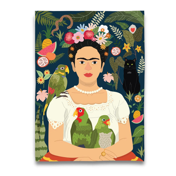Frida Kahlo e il suo strofinaccio dei pappagalli 