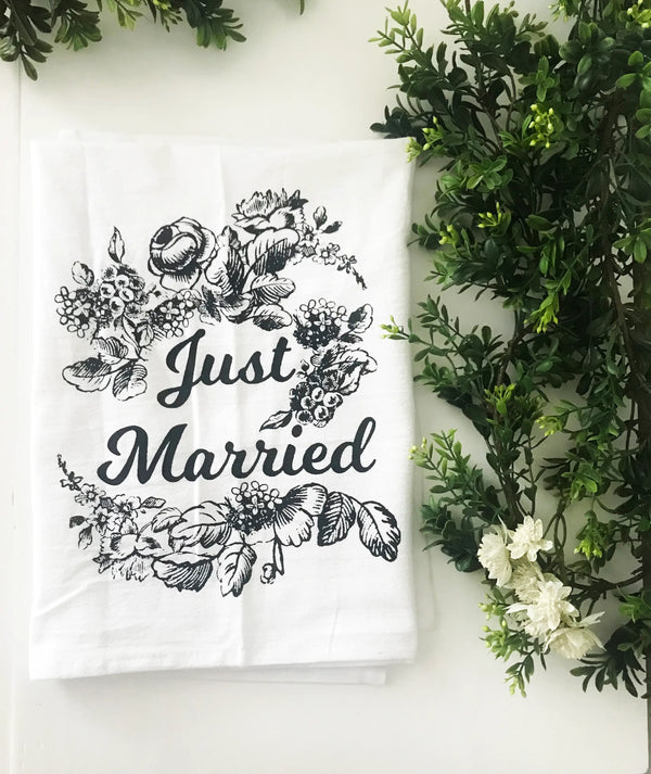 Strofinaccio "Just Married"