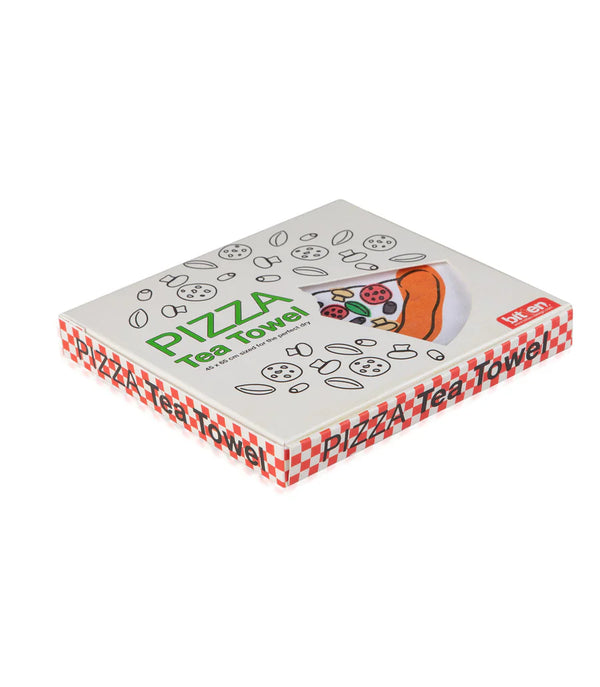 Torchon Pizza Bitten – Objet déco original
