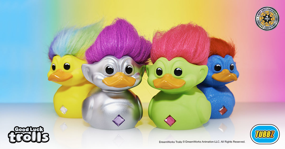 Canards Good Luck Trolls TUBBZ (First Edition) - groupe format paysage