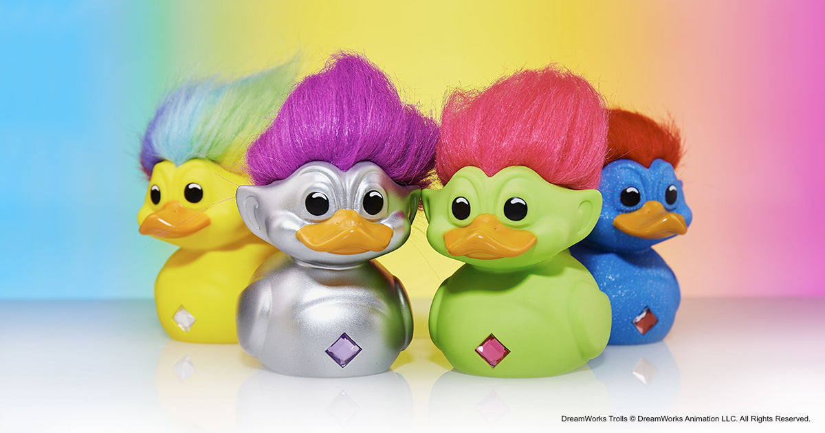 Canards Good Luck Trolls TUBBZ (First Edition) - groupe fond propre paysage