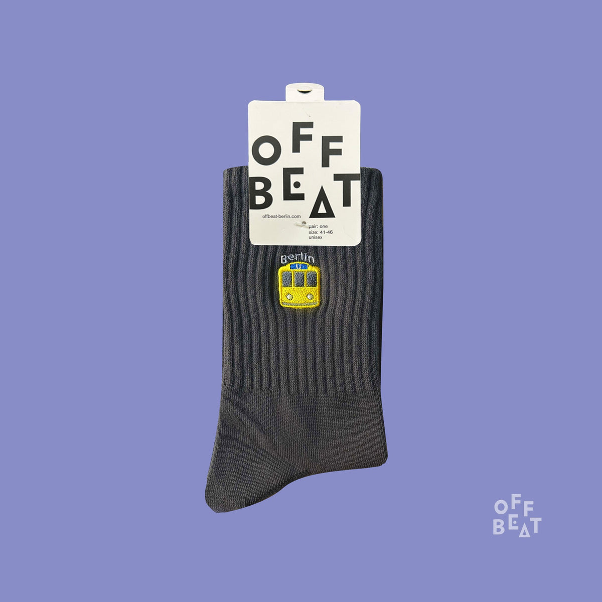 Chaussettes Brodées U-Bahn de Berlin