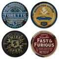 Sous-verres Fast & Furious - 4 Vintage Style