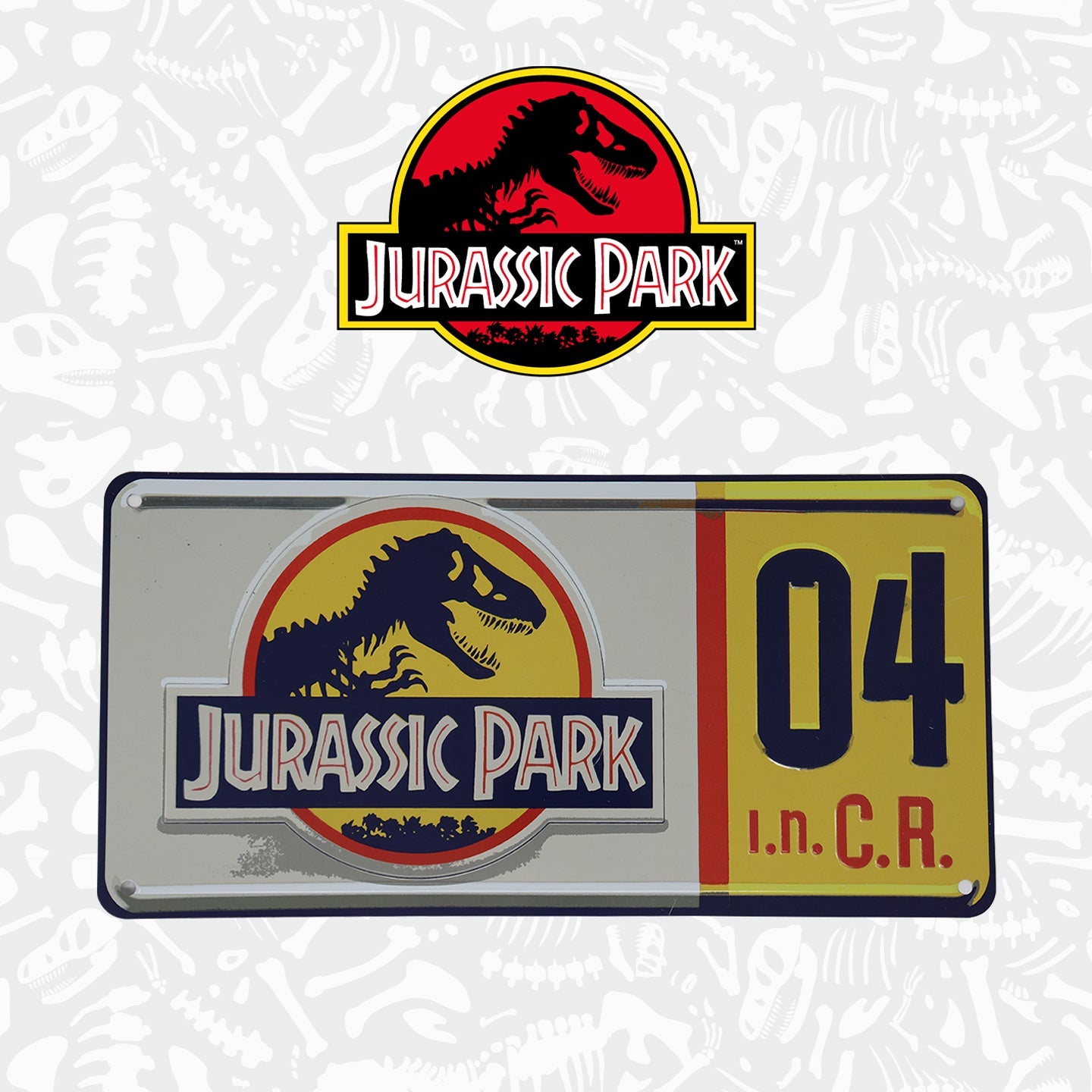 Plaque Minéralogique Jurassic Park - 04