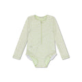 UV Swimsuit Girls With Sleeves - Green - Matcha