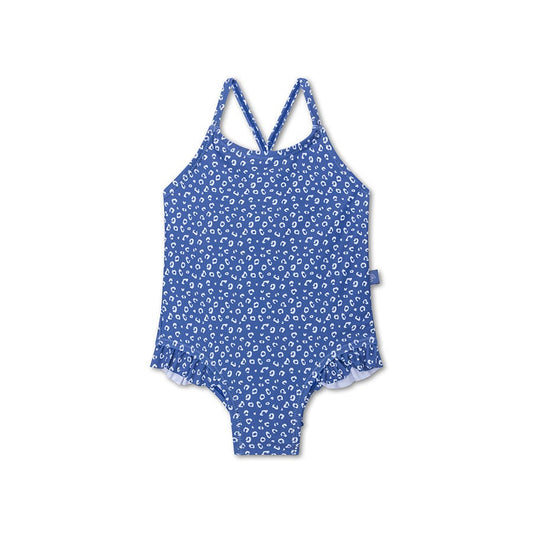 Swimsuit Girls - Blue - Leopard