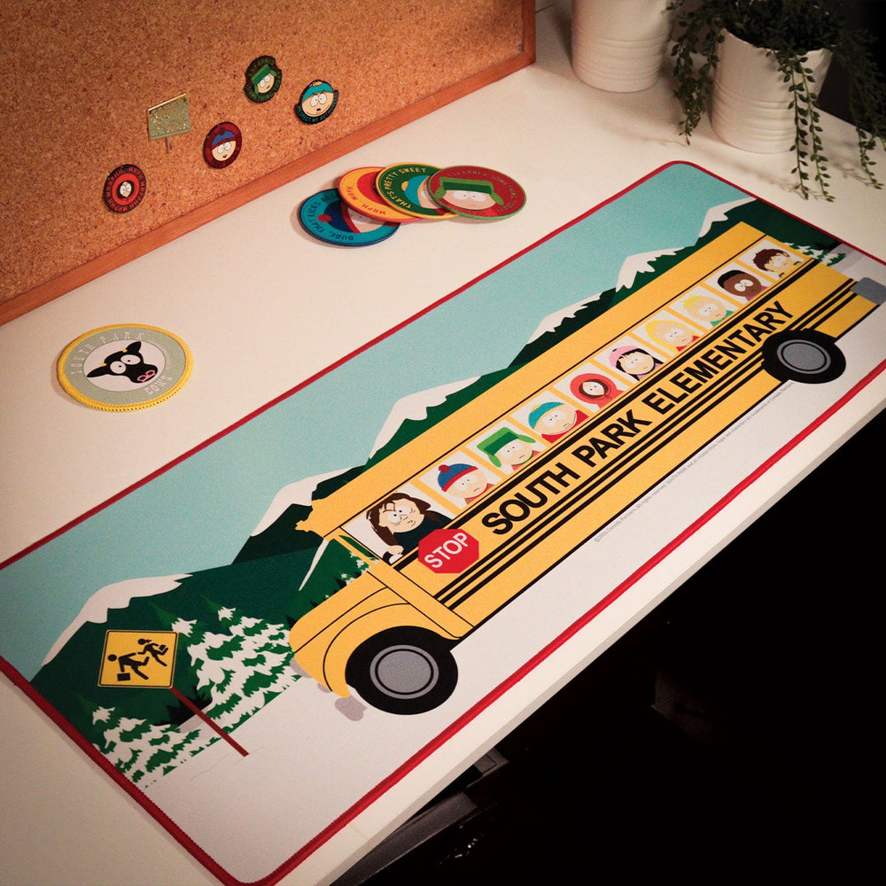 South Park Desk Pad & Coaster Set - Elementary School Bus