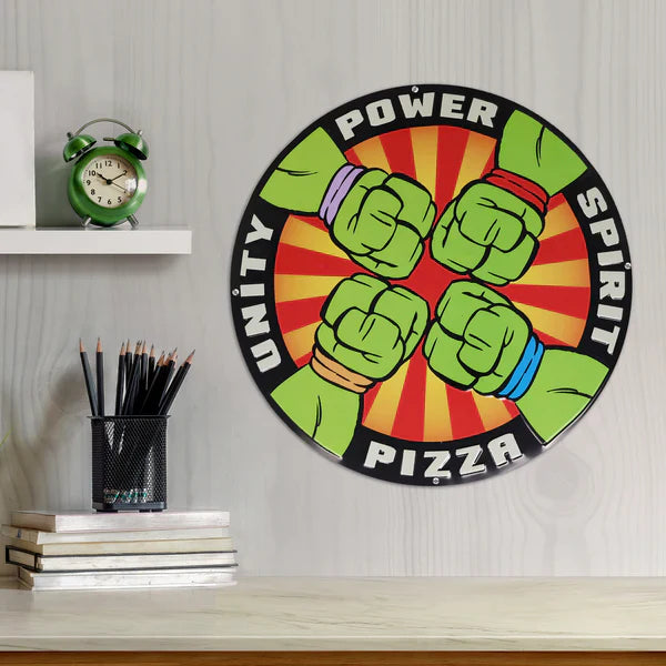 Insegna in metallo Teenage Mutant Ninja Turtles - Pizza Power 