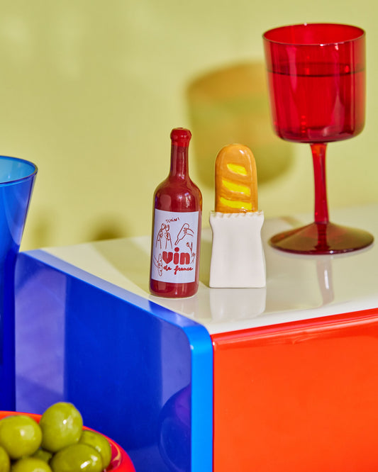 Sel et poivre Baguette et Vin