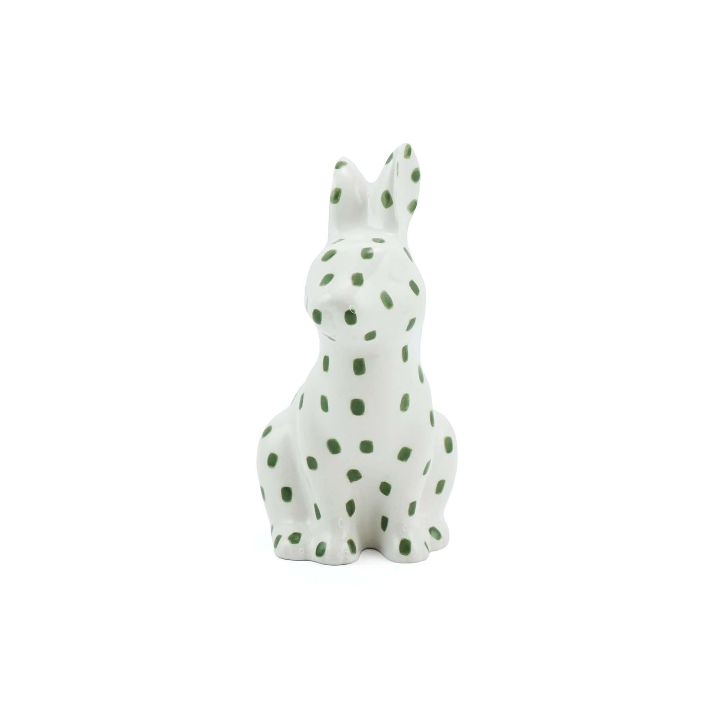 Vase en forme de lièvre en céramique Woodland Animal vert
