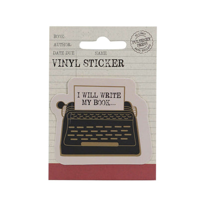 Sticker vinyle I Will Write My Book