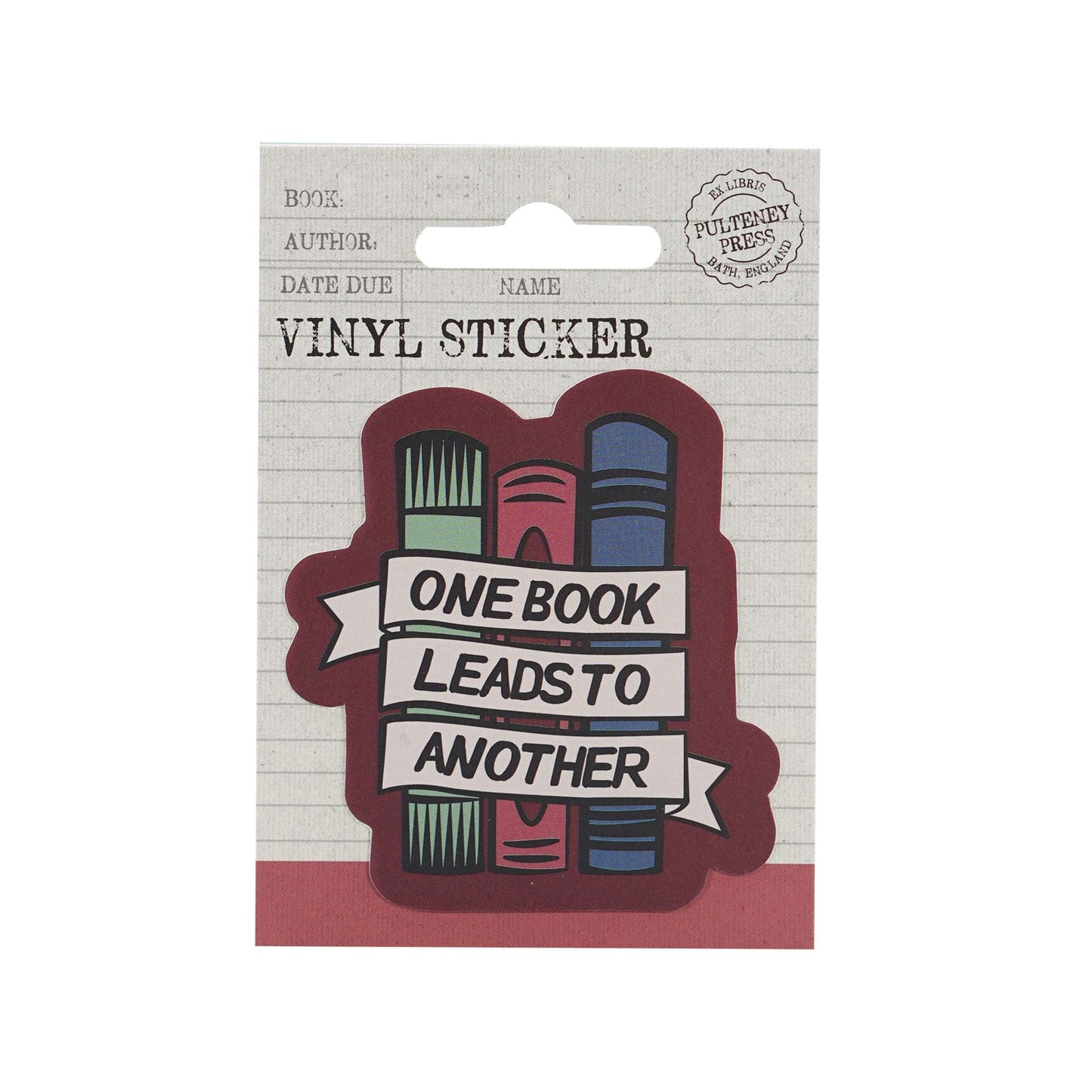 Sticker vinyle One Book Leads To Another
