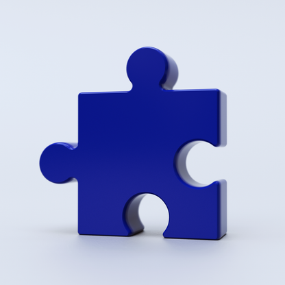 Puzzle bleu