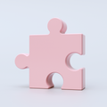 Jarrón Puzzle Rosa
