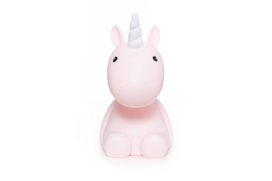 Luz noturna de unicórnio rosa