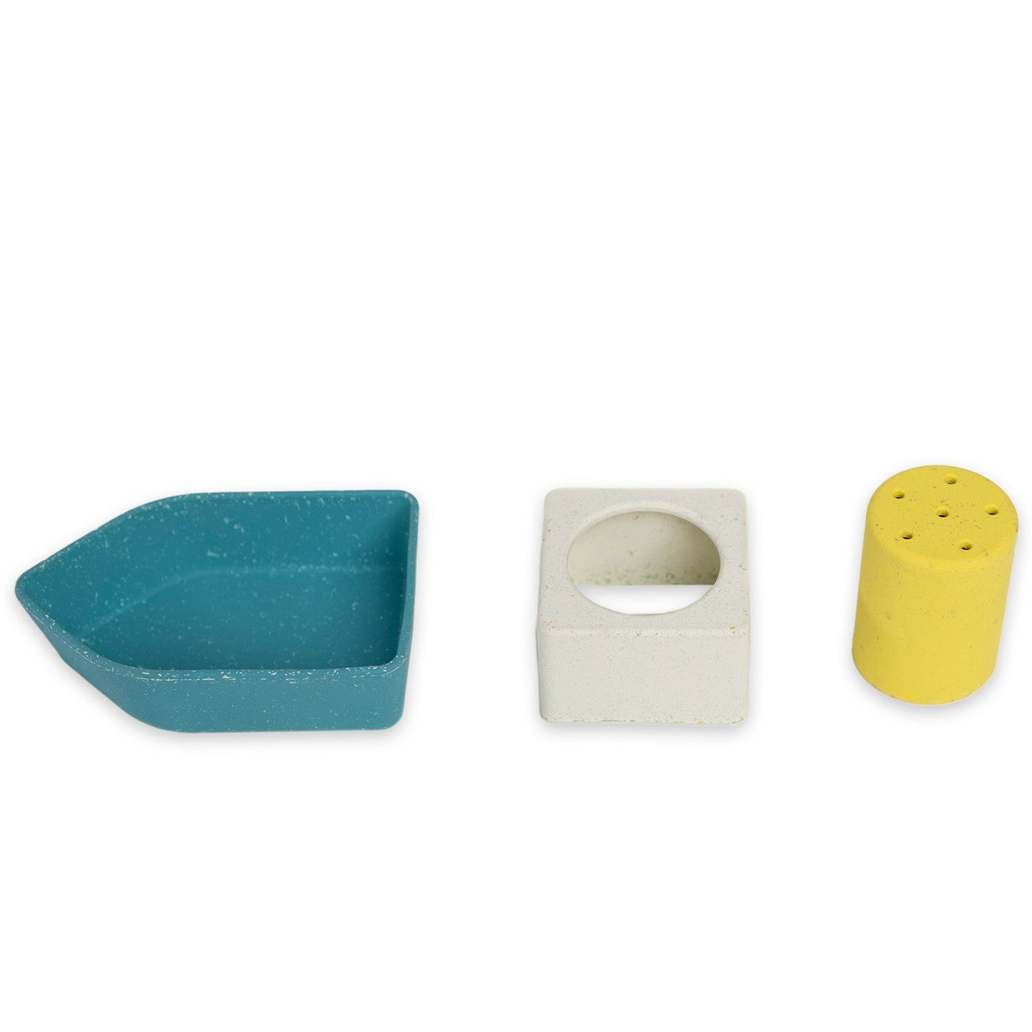 Upcycled Rubber Bath Toy Boat Yellow
