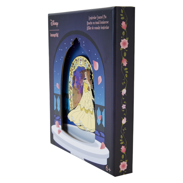 Spilla lenticolare "Belle" de La bella e la bestia - Serie Principessa 
