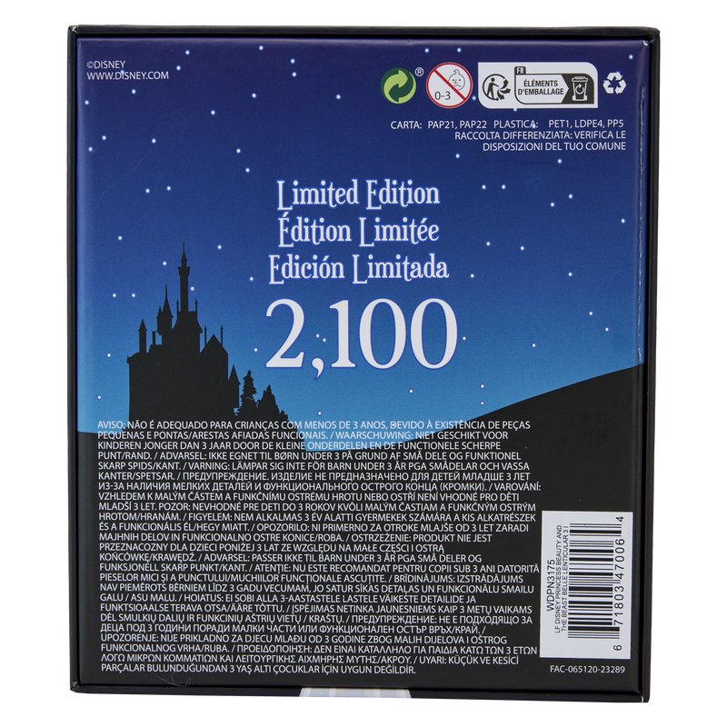 Pins lenticulares "Bella" de La Bella y la Bestia - Serie Princesa