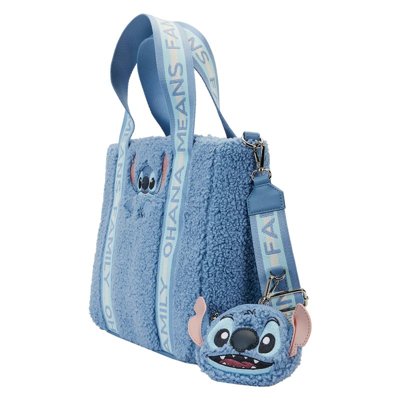 Lilo and Stitch Tote Bag with Coin Purse - Stitch "Sherpa"