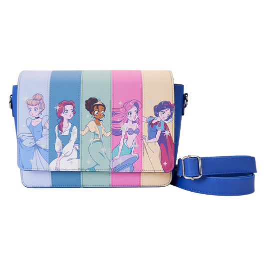 Bolso de hombro de princesas Disney, estilo manga