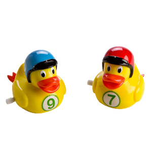 Opwindbare race-eendjes – Een paar opwindbare race-eendjes