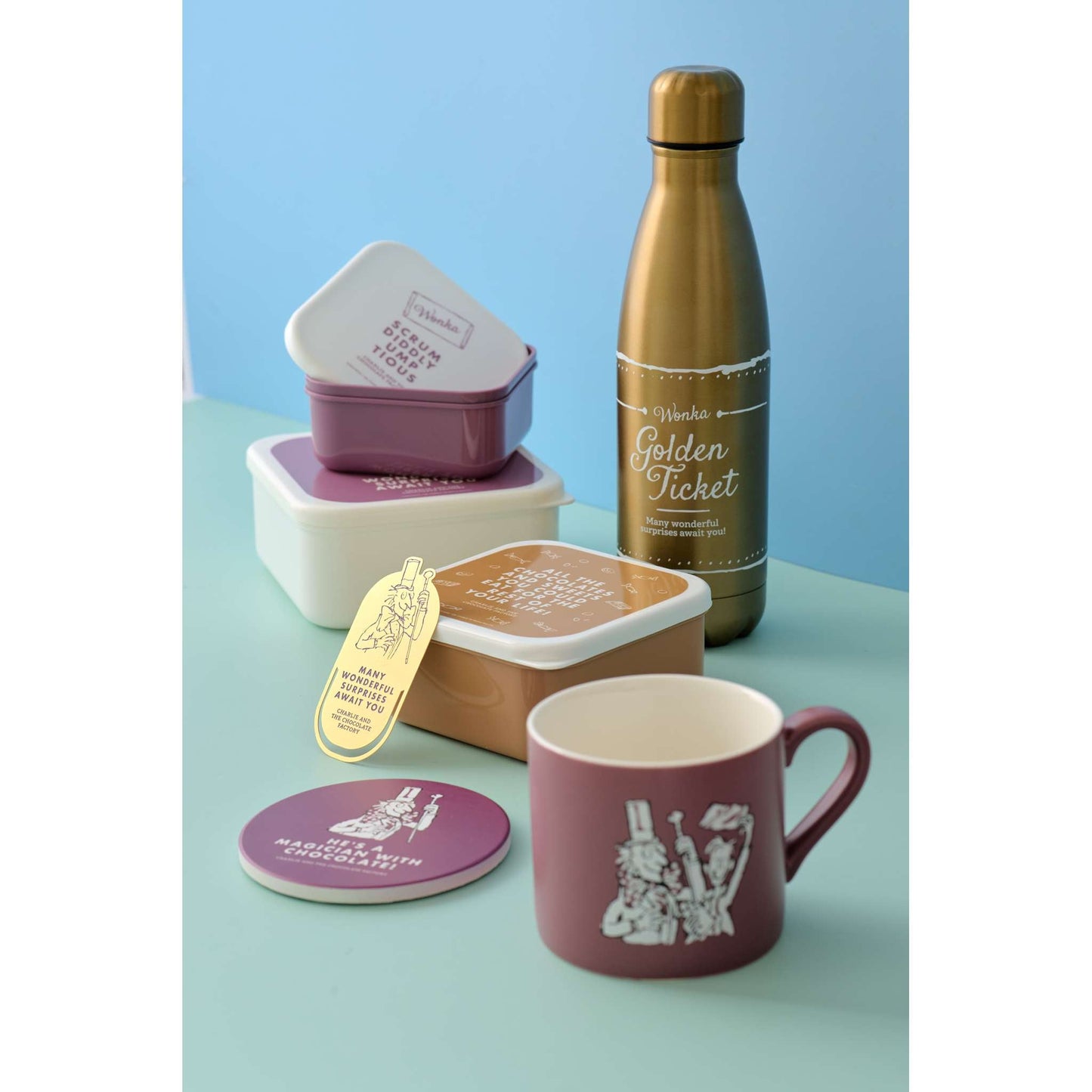 Gourde en métal Roald Dahl - Charlie Golden Ticket 500 ml
