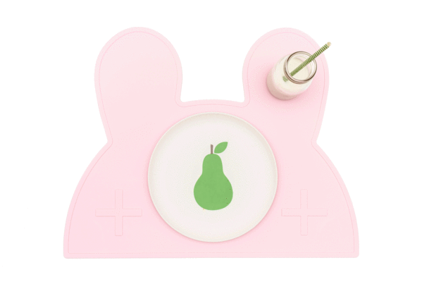 Tovaglietta in silicone Coniglio Rosa Cipria 