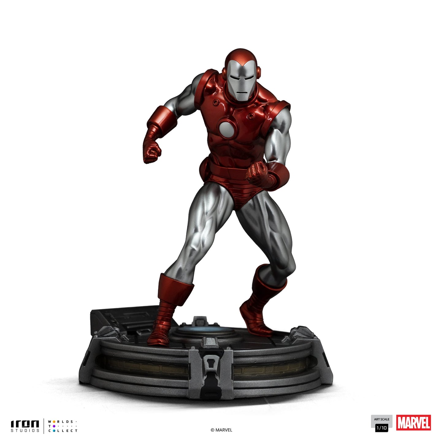 Statue Iron Man Red & Chrome - Marvel Comics - Art Scale 1/10