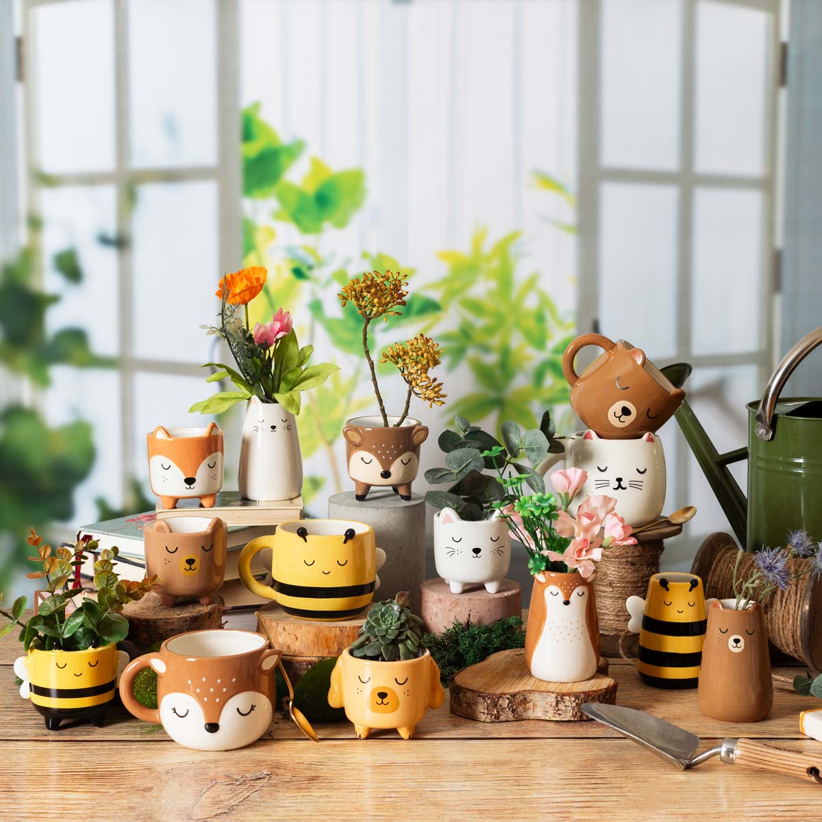 Mini jardinière à abeilles sur pieds
