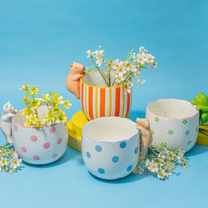 Playful Frog Planter
