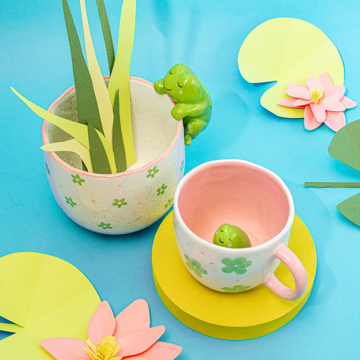 Playful Frog Planter
