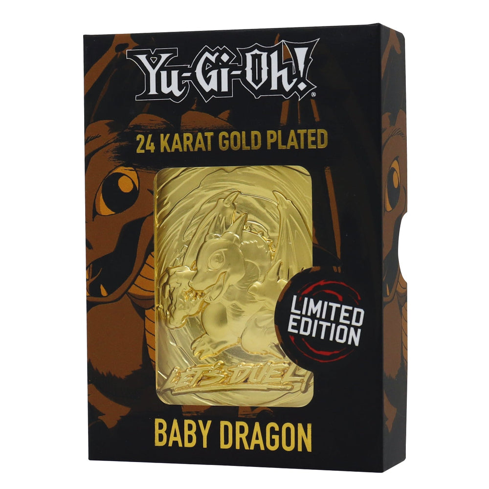 Yu-Gi-Oh! Collector's Metal Card - 24K Gold Plated Baby Dragon