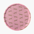 Yellow Leopard Round Serving Tray - 38 cm