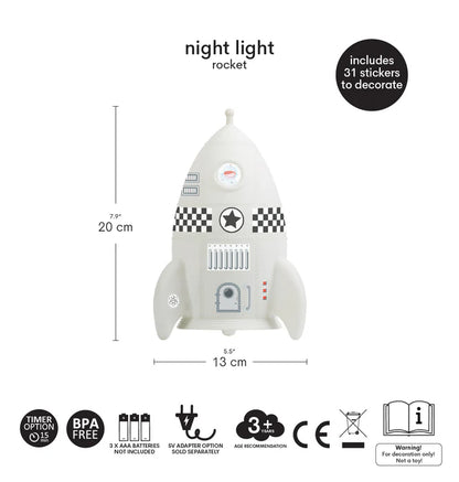 Veilleuse Fusée – vue 6 – A Little Lovely Company