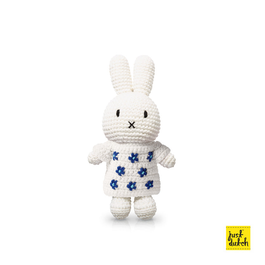 Peluche Miffy Bunny all'uncinetto - Delft Blue 
