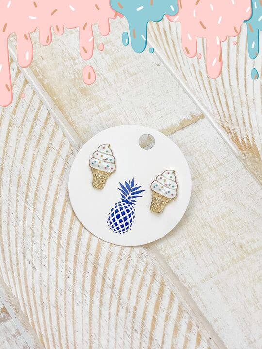 Ice Cream Cone Earrings