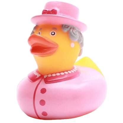 Pato de baño de la Reina Isabel II - rosa - patito de goma