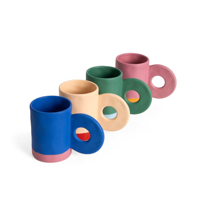 Mug en Céramique Rose Helio Ferretti Vue 3