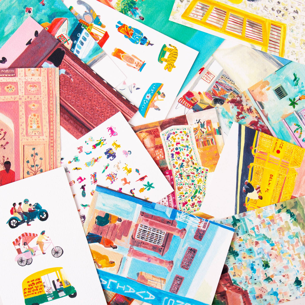 Cartoline dell'India confezione da 15