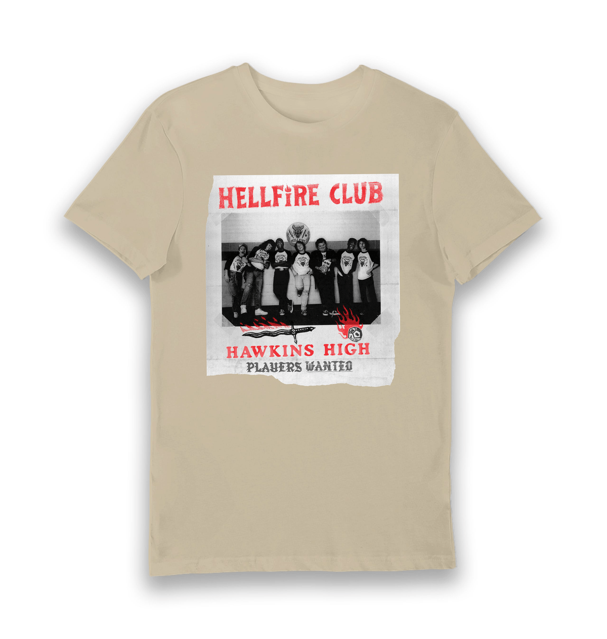 T-shirt adulte Stranger Things Hellfire Club Players Wanted