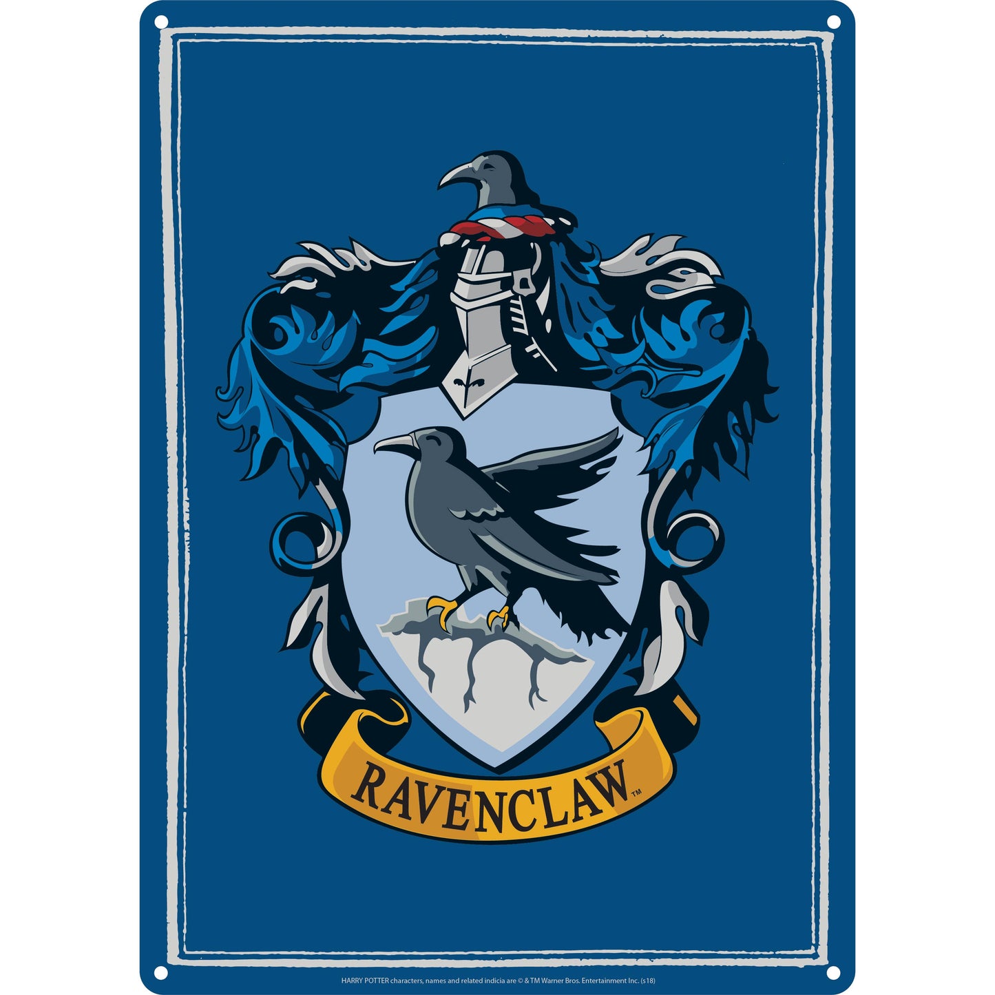 Plaque décorative en métal Harry Potter - Serdaigle