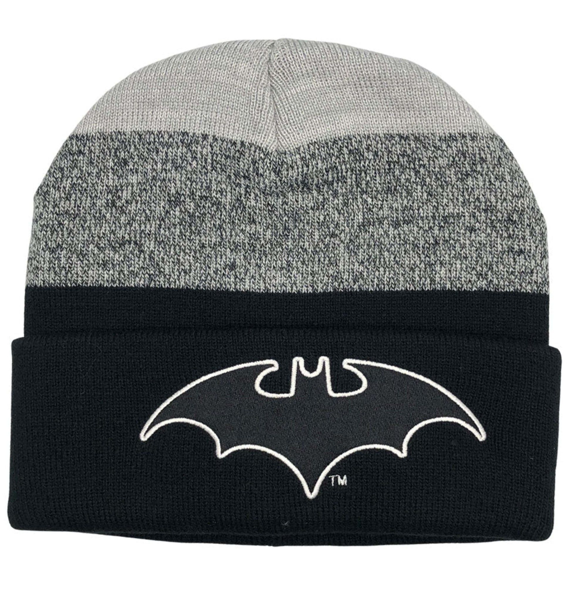 Bonnet chiné Batman avec logo classique