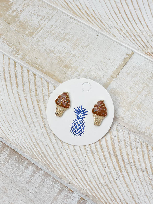 Boucles d'oreilles Cornet de Glaces