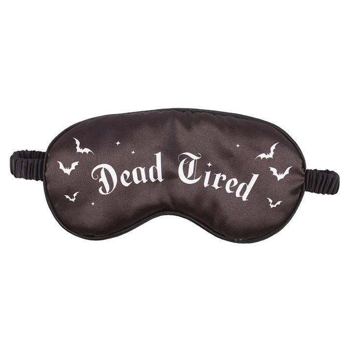 Masque de sommeil gothique en satin "Dead Tired"
