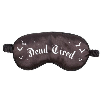 Masque de sommeil gothique en satin "Dead Tired"
